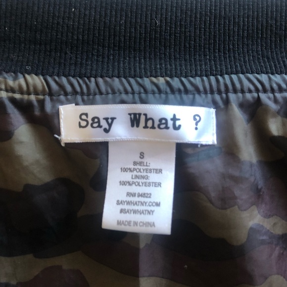 Camo print Bomber Jacket - Picture 3 of 3